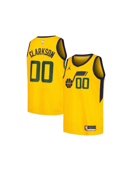 Mens Utah Jazz Jordan Clarkson Yellow Swingman Jersey - Statement Edition,Utah Jazz,NBA,JERSEY with free shipping