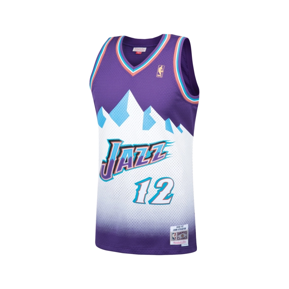 Mens Utah Jazz John Stockton Purple Hardwood Classics Swingman Jersey,Utah Jazz,NBA,JERSEY with free shipping