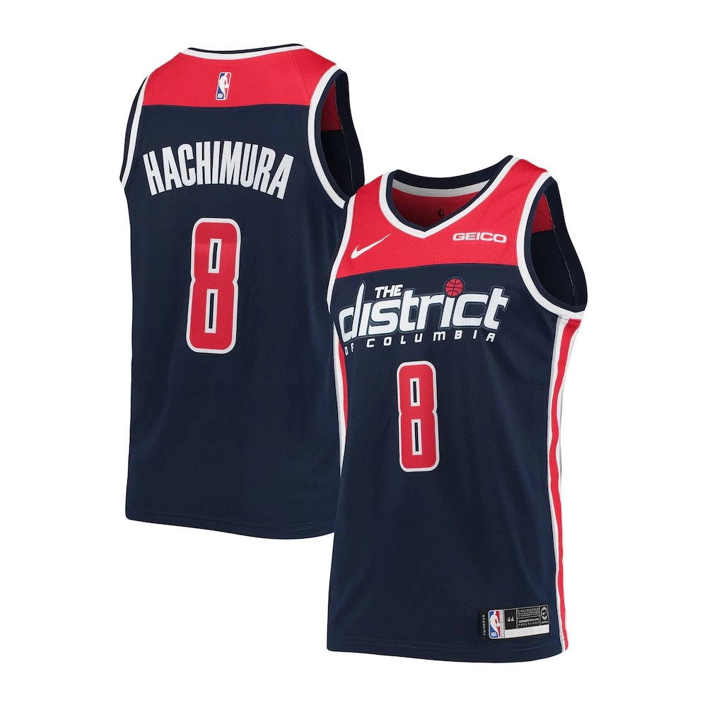 Rui Hachimura Washington Wizards Swingman Player Jersey Icon Edition Navy,Washington Wizards,NBA,JERSEY with free shipping
