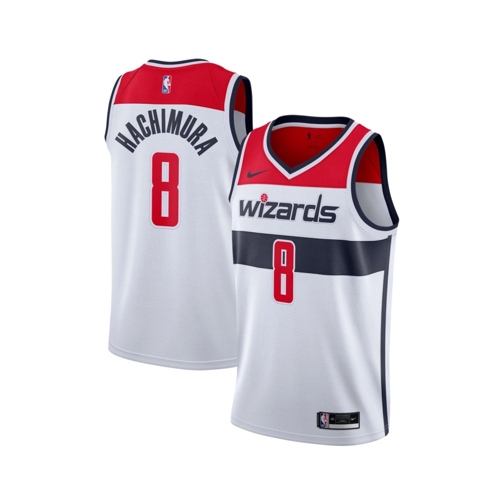 Mens Washington Wizards Rui Hachimura White 2020 21 Swingman Jersey - Association Edition,Washington Wizards,NBA,JERSEY with fre