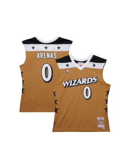 Mens Washington Wizards Gilbert Arenas Gold 2006 07 Hardwood Classics Swingman Jersey,Washington Wizards,NBA,JERSEY with free sh