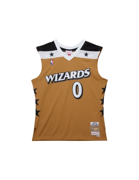 Mens Washington Wizards Gilbert Arenas Gold 2006 07 Hardwood Classics Swingman Jersey,Washington Wizards,NBA,JERSEY with free sh