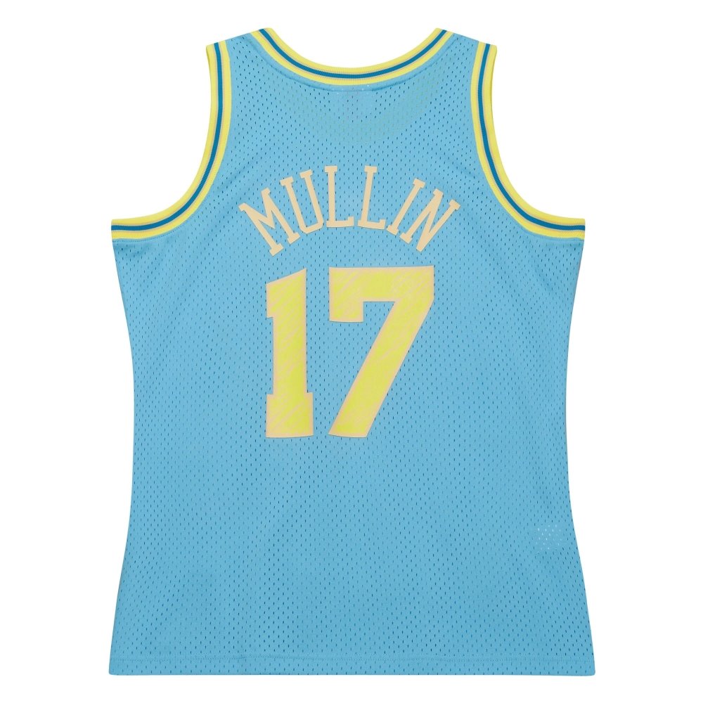 Mens Golden State Warriors Chris Mullin Light Blue 1993 94 Swingman Sidewalk Sketch Jersey,Golden State Warriors,NBA,JERSEY with