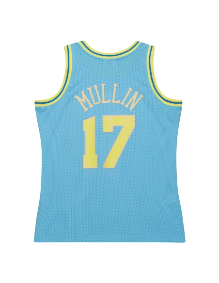 Mens Golden State Warriors Chris Mullin Light Blue 1993 94 Swingman Sidewalk Sketch Jersey,Golden State Warriors,NBA,JERSEY with
