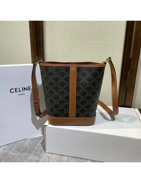 Celine Small Bucket Bags 191442 18X22X13cm,Celine Bags