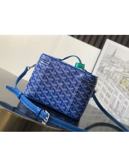 Goyard Muse Vanity Case Bags Sky Blue 10CL10P 20X16X14cm,Goyard Bags
