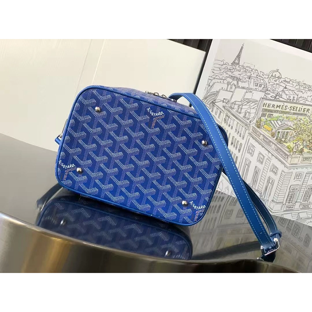Goyard Muse Vanity Case Bags Sky Blue 10CL10P 20X16X14cm,Goyard Bags