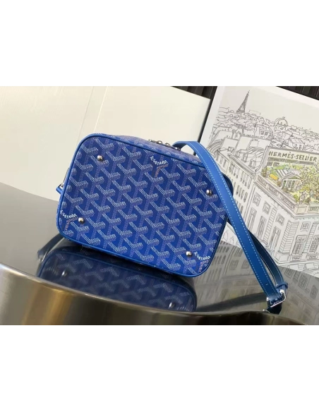Goyard Muse Vanity Case Bags Sky Blue 10CL10P 20X16X14cm,Goyard Bags