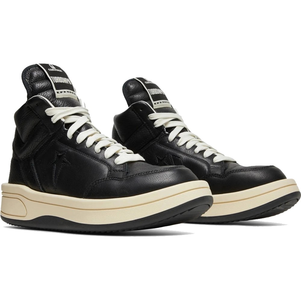 Rick Owens x DRKSHDW TURBOWPN Mid Black Cloud Cream,RICK OWENS