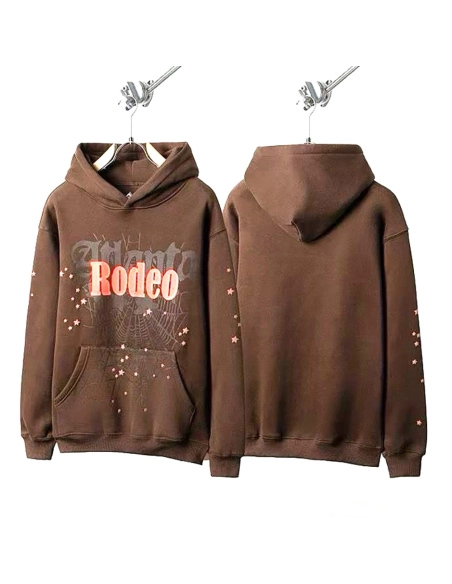 Cactus Jack by Travis Scott x Sp5der Days Before Rodeo Hoodie Brown,Sp5der