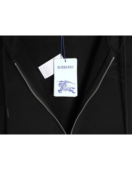 Burberry War Horse Patched Zip-Up Hoodie TSK1,Burberry