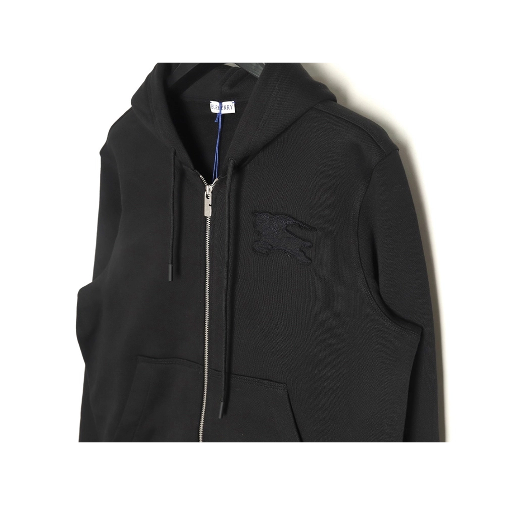 Burberry War Horse Patched Zip-Up Hoodie TSK1,Burberry