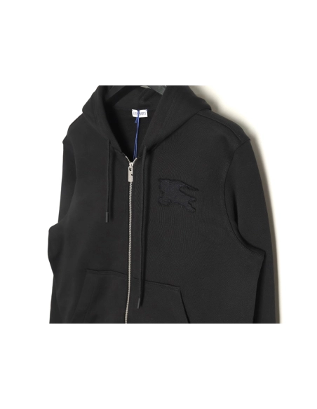 Burberry War Horse Patched Zip-Up Hoodie TSK1,Burberry