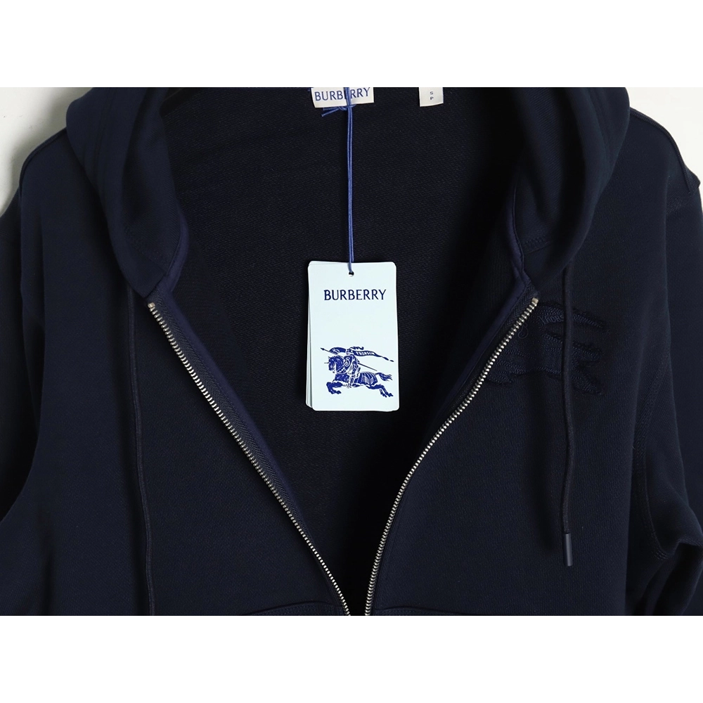 Burberry War Horse Patched Zip-Up Hoodie,Burberry