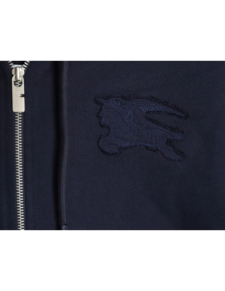 Burberry War Horse Patched Zip-Up Hoodie,Burberry