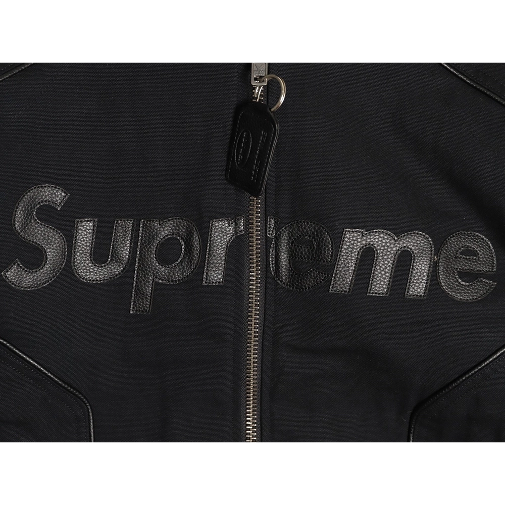 Supreme Vanson Leathers Cordura joint logo patch zipper patch jacket TSK2,Supreme