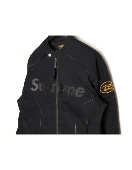 Supreme Vanson Leathers Cordura joint logo patch zipper patch jacket TSK2,Supreme