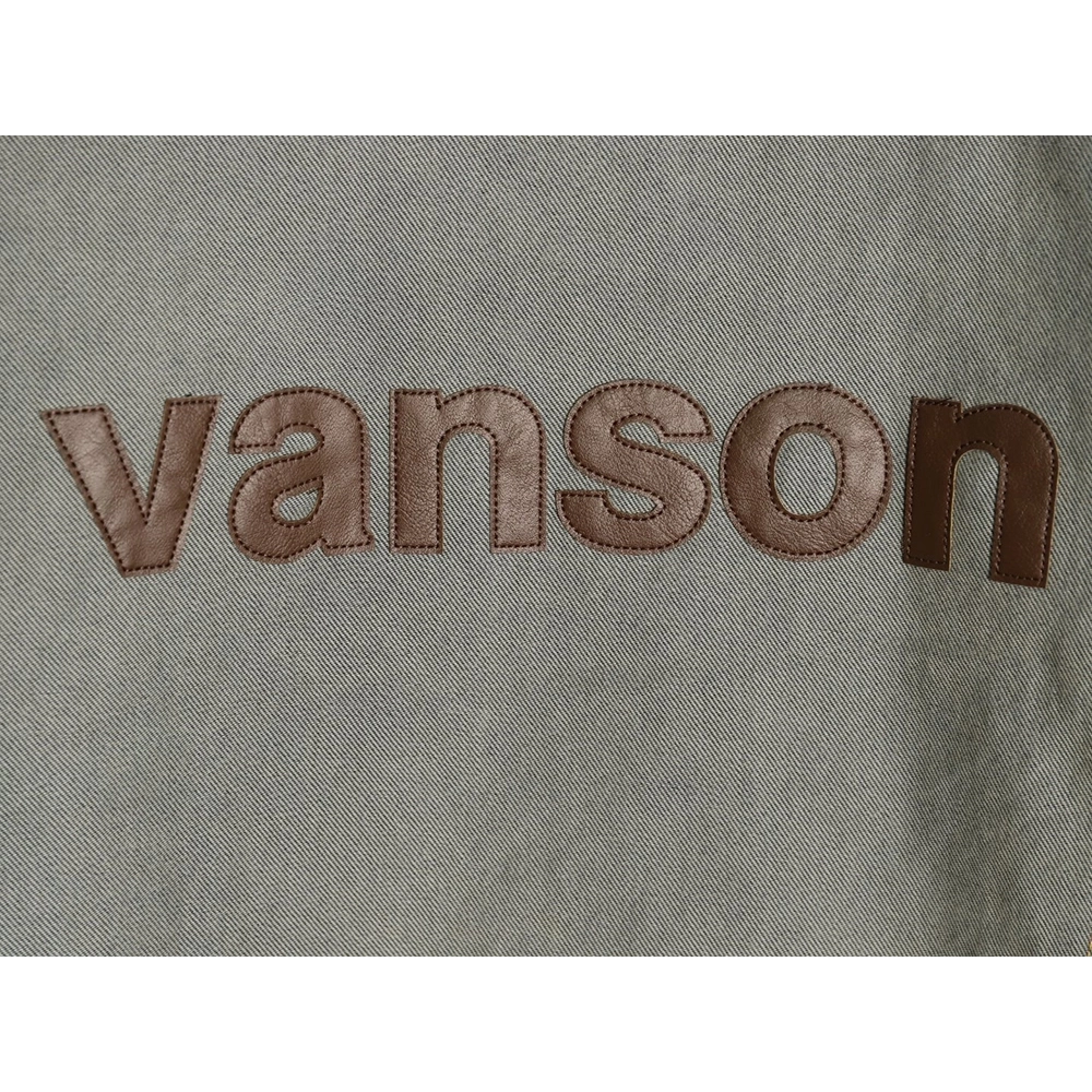 Supreme Vanson Leathers Cordura joint logo patch zipper patch jacket TSK1,Supreme