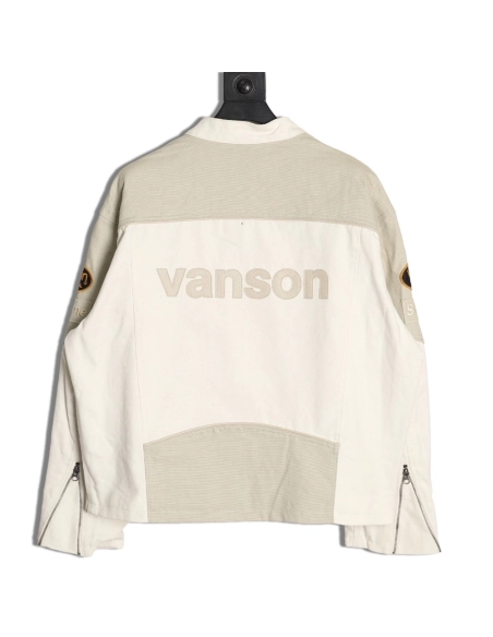Supreme Vanson Leathers Cordura joint logo patch zipper patch jacket,Supreme