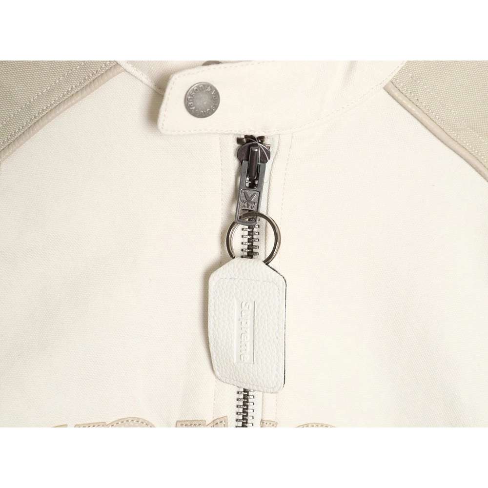 Supreme Vanson Leathers Cordura joint logo patch zipper patch jacket,Supreme