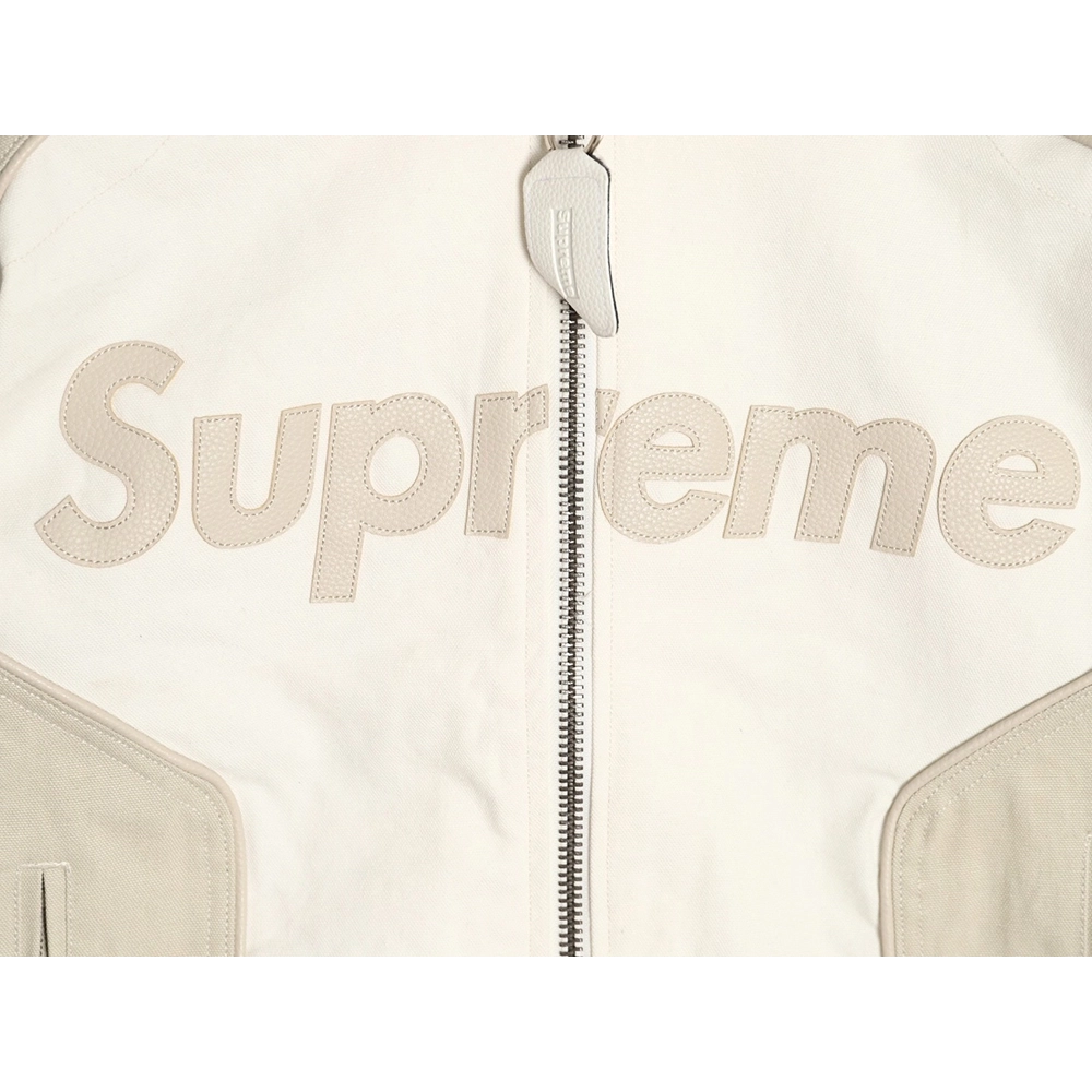 Supreme Vanson Leathers Cordura joint logo patch zipper patch jacket,Supreme