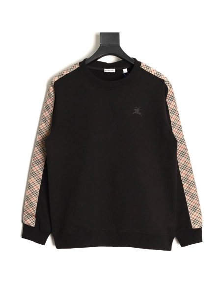Burberry Side Check Web Crew Neck Sweatshirt TSK1,Burberry