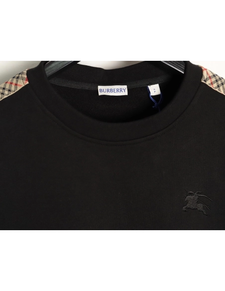 Burberry Side Check Web Crew Neck Sweatshirt TSK1,Burberry