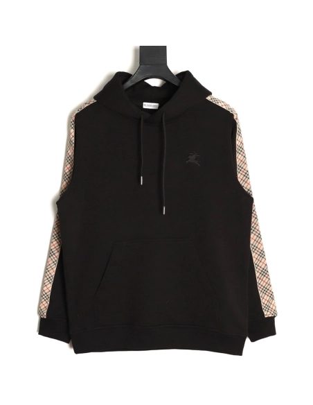 Burberry side check webbing hooded sweatshirt TSK1,Burberry
