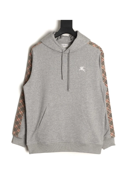 Burberry side check webbing hooded sweatshirt,Burberry