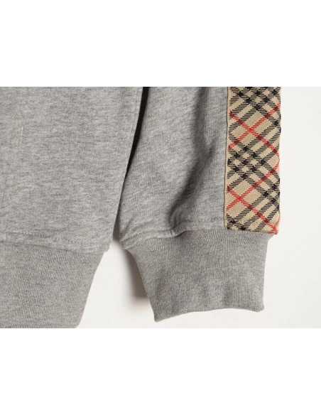 Burberry side check webbing hooded sweatshirt,Burberry