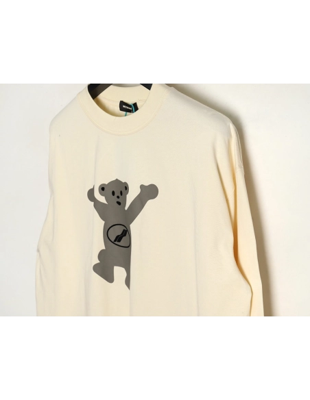 We11done Double-sided cute bear print long sleeve TSK2,We11done