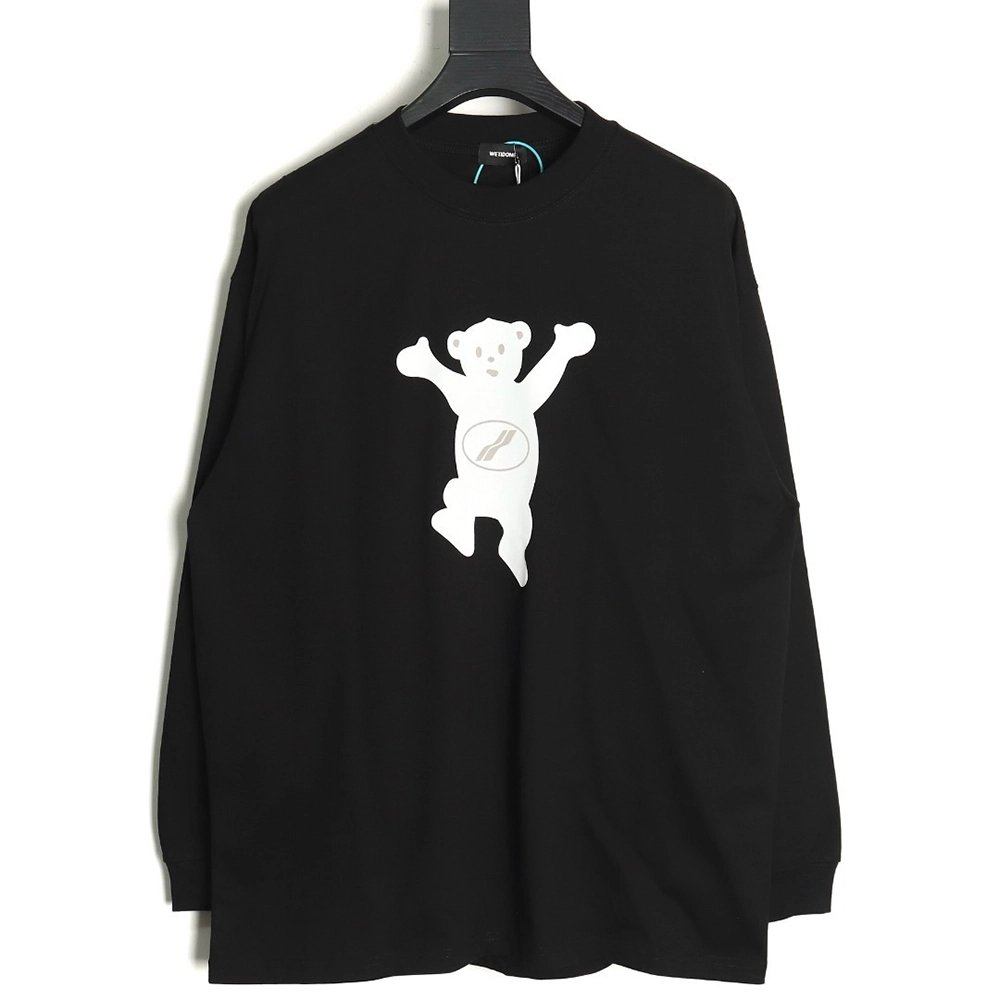 We11done Double-sided cute bear print long sleeve TSK1,We11done