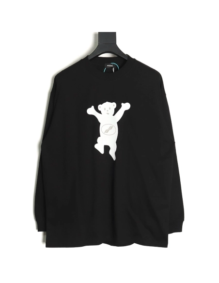 We11done Double-sided cute bear print long sleeve TSK1,We11done