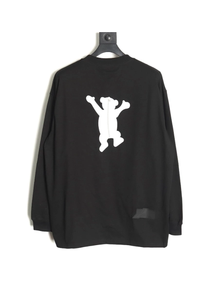 We11done Double-sided cute bear print long sleeve TSK1,We11done
