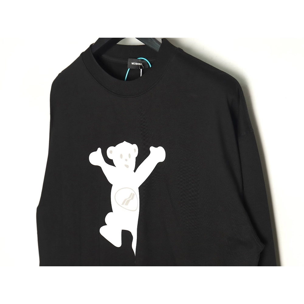 We11done Double-sided cute bear print long sleeve TSK1,We11done