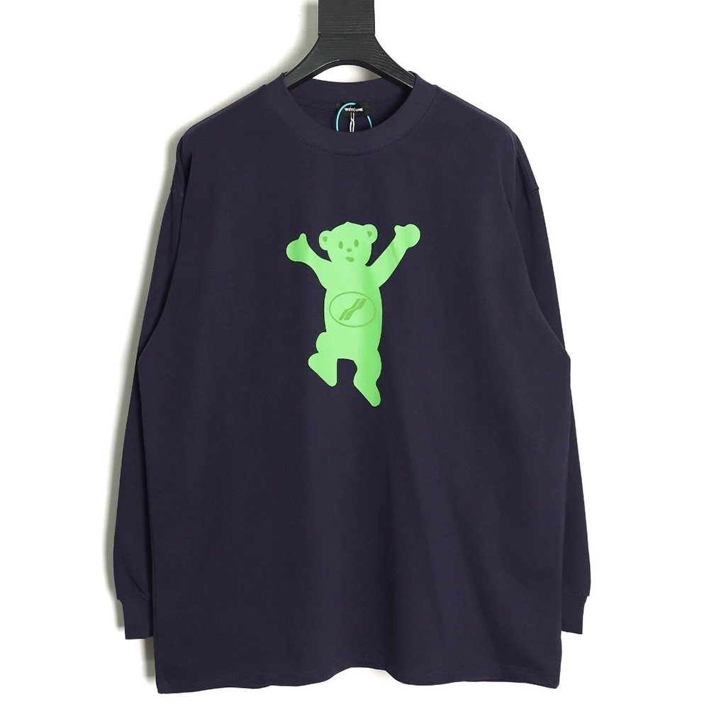 We11done Double-sided cute bear print long sleeve,We11done