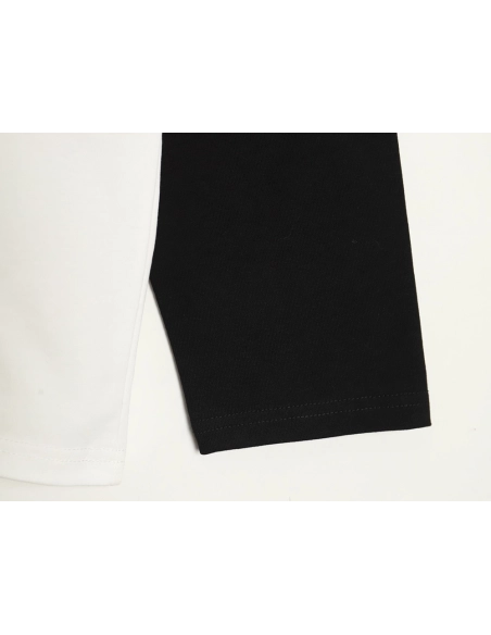 We11done Raising Hand Bear Colorblock Long Sleeve,We11done