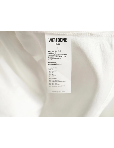 We11done Raising Hand Bear Colorblock Long Sleeve,We11done