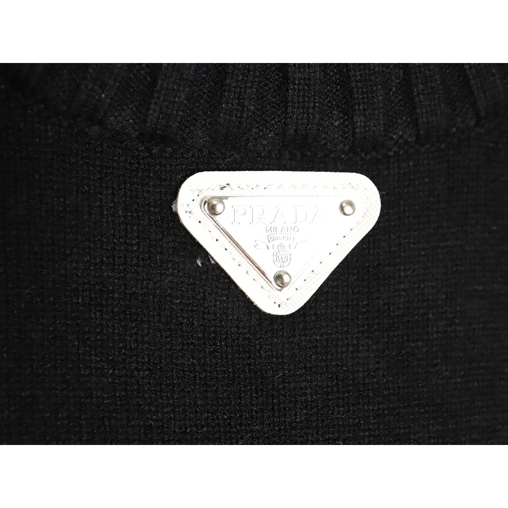 Prada inverted triangle knit crew neck sweater TSK1,Prada