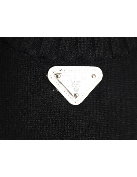 Prada inverted triangle knit crew neck sweater TSK1,Prada