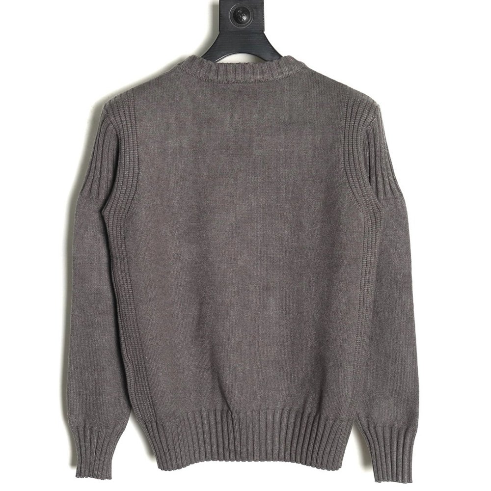 Prada inverted triangle knit crew neck sweater,Prada