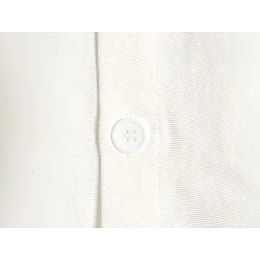 We11done simple LOGO letter embroidery lapel long-sleeved shirt,We11done