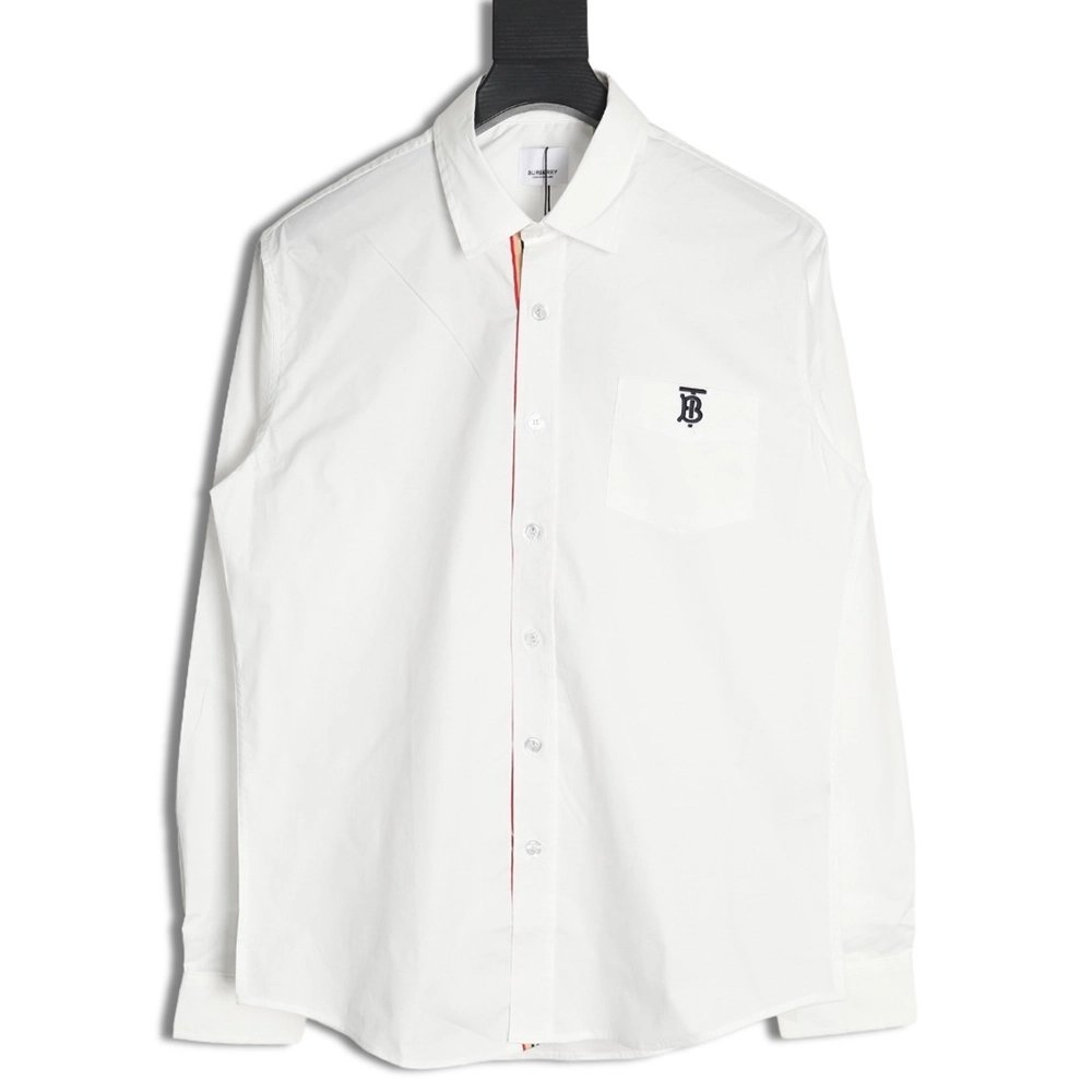 Burberry classic embroidered TB small logo shirt,Burberry