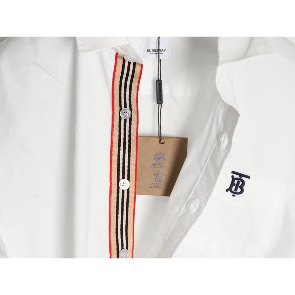 Burberry classic embroidered TB small logo shirt,Burberry