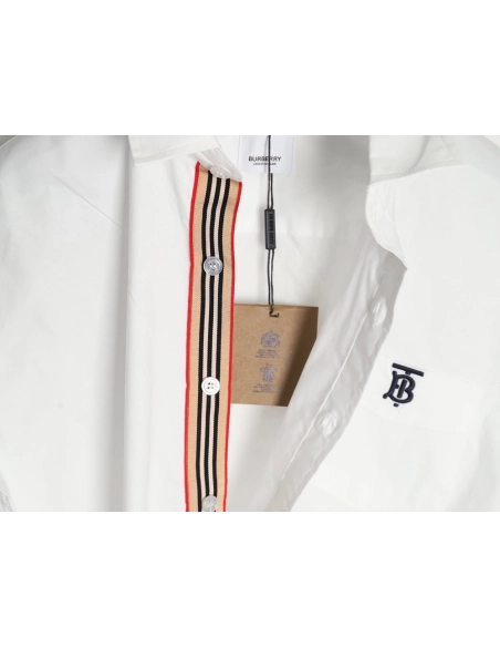Burberry classic embroidered TB small logo shirt,Burberry