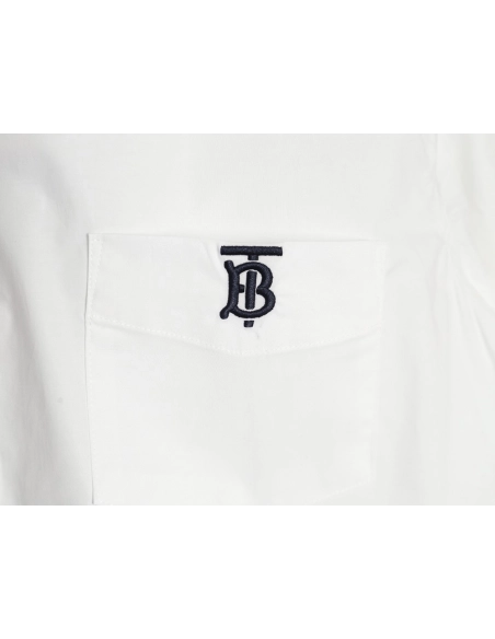 Burberry classic embroidered TB small logo shirt,Burberry