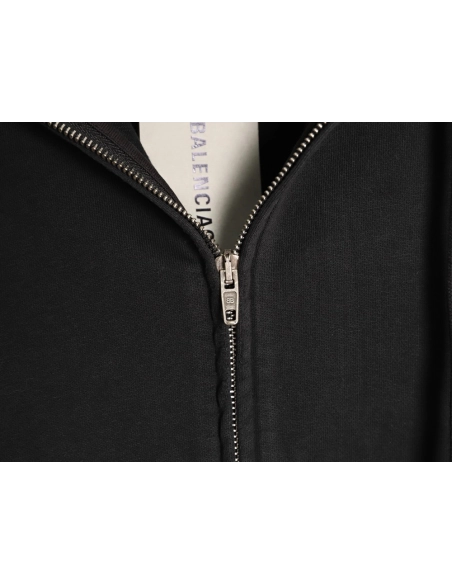 Balenciaga red masking tape zip-up hooded jacket,Balenciaga