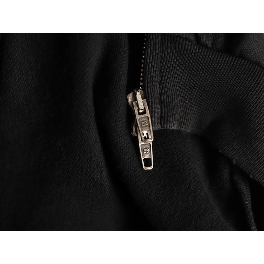 Balenciaga red masking tape zip-up hooded jacket,Balenciaga