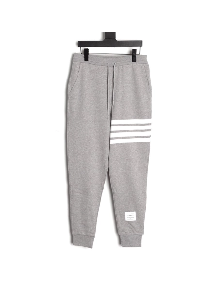 Thom Browne classic yarn-dyed raised-leg sweatpants,Thom Browne
