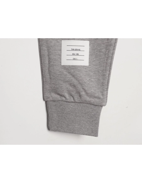 Thom Browne classic yarn-dyed raised-leg sweatpants,Thom Browne